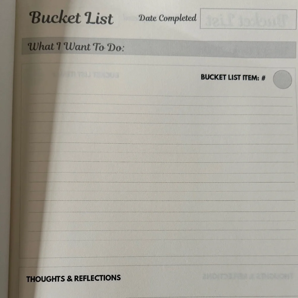 Seventeenth Birthday Bucket List Paperback Journal Never Used